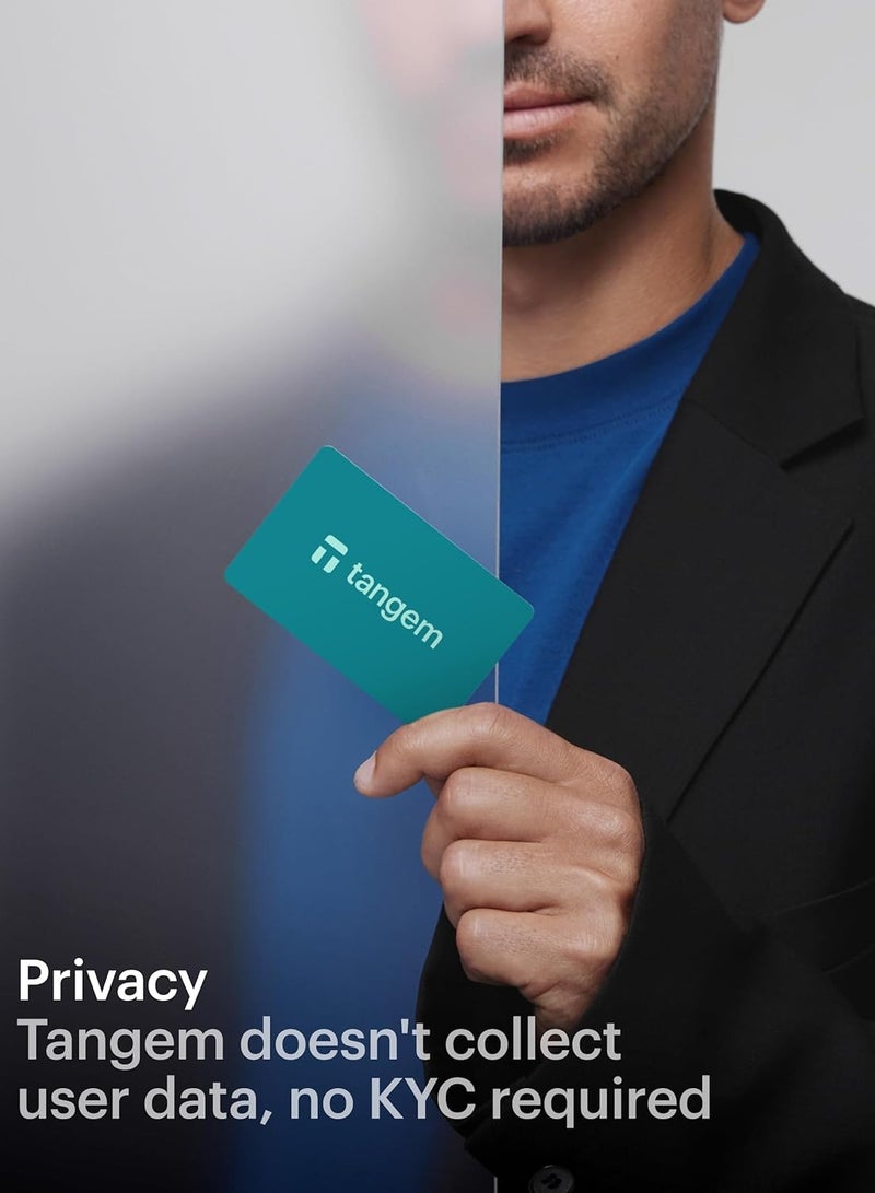 tangem محفظة العملات الرقمية الصلبة 2.0 [عبوة من 3 بطاقات] - إلكتراء البحر - Image 3